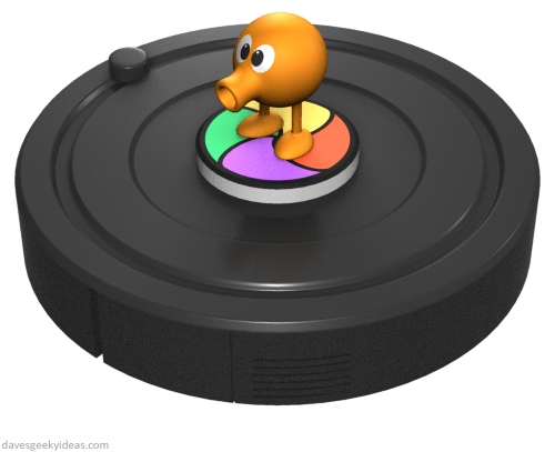 Q-Bert Roomba Design by Dave Delisle davesgeekyideas