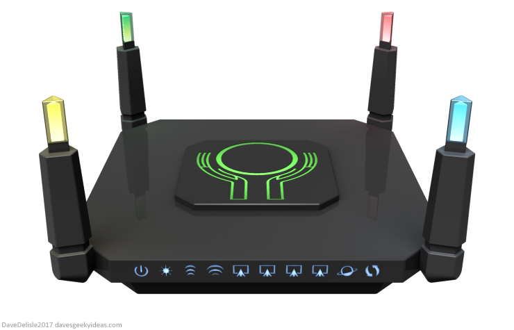 The Fifth Element Wireless Router by Dave Delisle 2017 davesgeekyideas